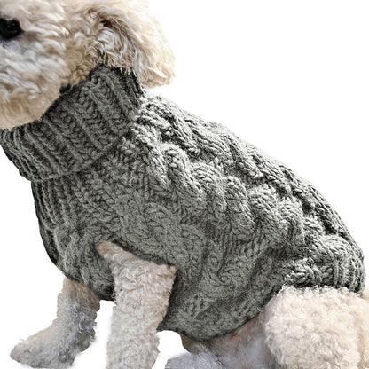 Dogs Knitted Sweater Winter Warm Clothing