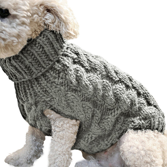 Dogs Knitted Sweater Winter Warm Clothing