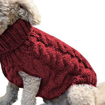 Dogs Knitted Sweater Winter Warm Clothing