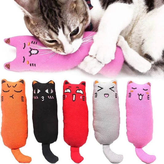 Catnip Plush Toy with Rustling Sound for Kittens - Adorable Teeth Grinding Accessory for Pets - the hidden spot 