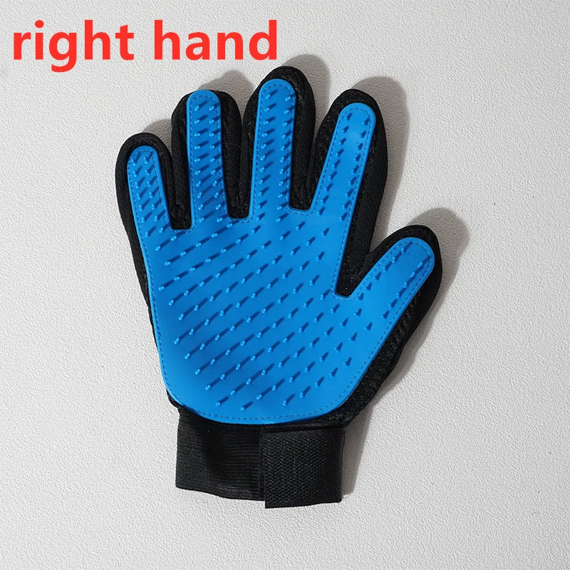 Pet Grooming Glove for Cats and Dogs - Deshedding Brush and Massage Comb - the hidden spot 