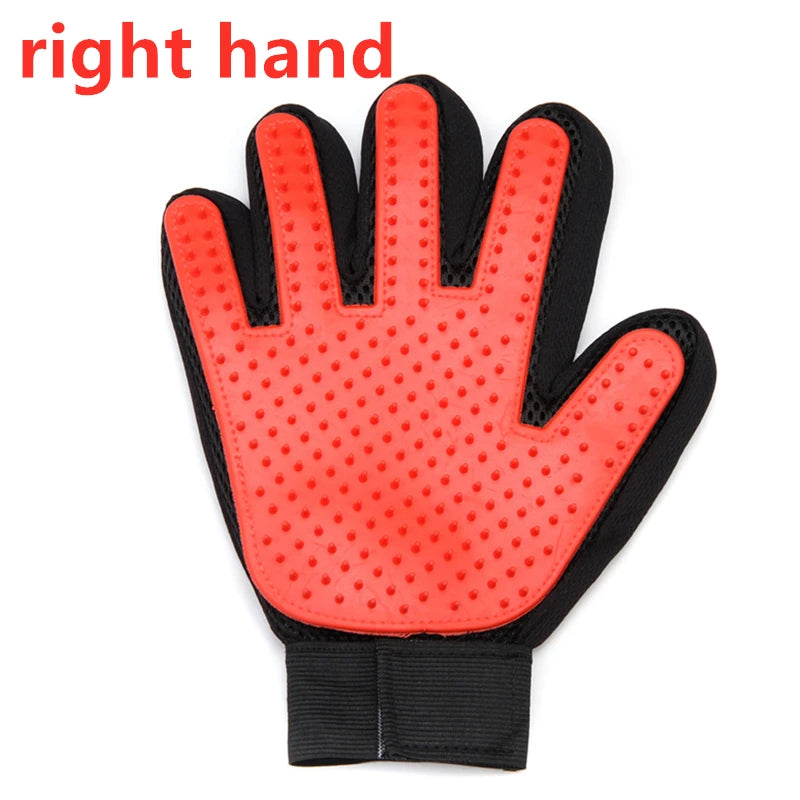 Pet Grooming Glove for Cats and Dogs - Deshedding Brush and Massage Comb - the hidden spot 