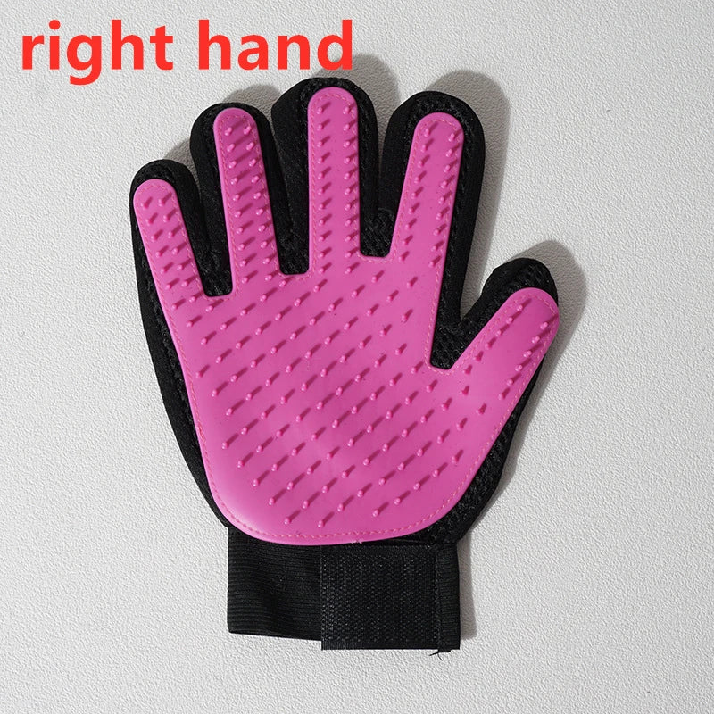 Pet Grooming Glove for Cats and Dogs - Deshedding Brush and Massage Comb - the hidden spot 