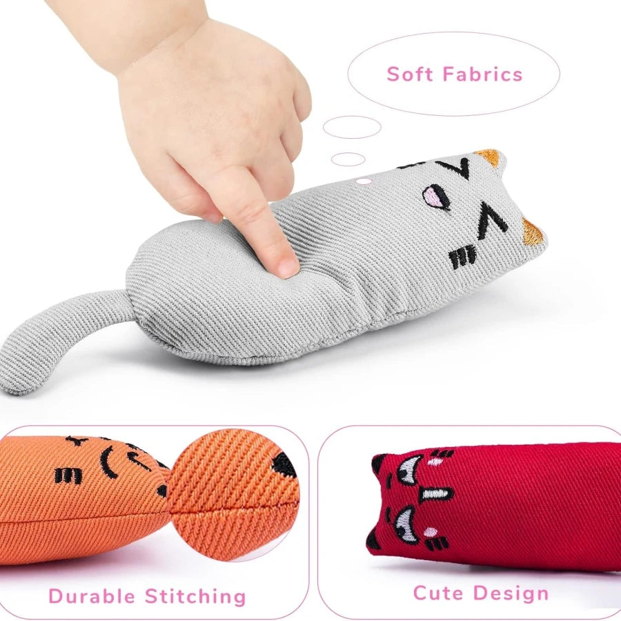 Catnip Plush Toy with Rustling Sound for Kittens - Adorable Teeth Grinding Accessory for Pets - the hidden spot 