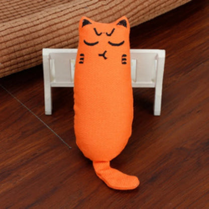 Catnip Plush Toy with Rustling Sound for Kittens - Adorable Teeth Grinding Accessory for Pets - the hidden spot 