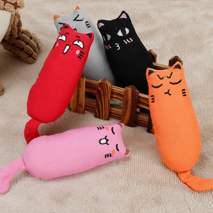 Catnip Plush Toy with Rustling Sound for Kittens - Adorable Teeth Grinding Accessory for Pets - the hidden spot 