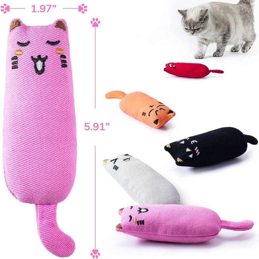 Catnip Plush Toy with Rustling Sound for Kittens - Adorable Teeth Grinding Accessory for Pets - the hidden spot 